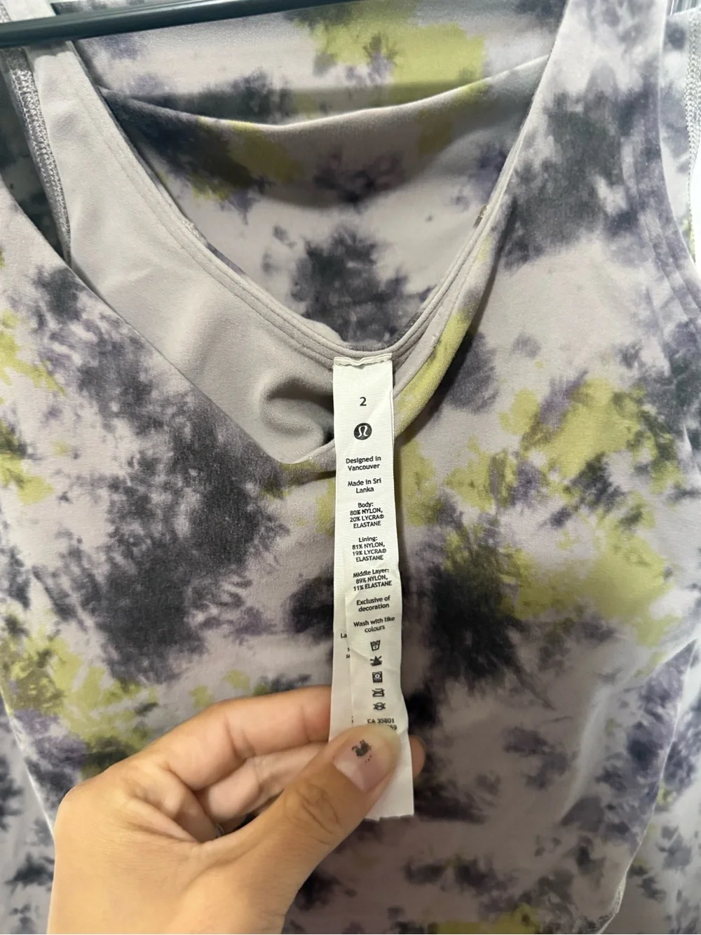 lululemon athletica Diamond Dye Set - size 2